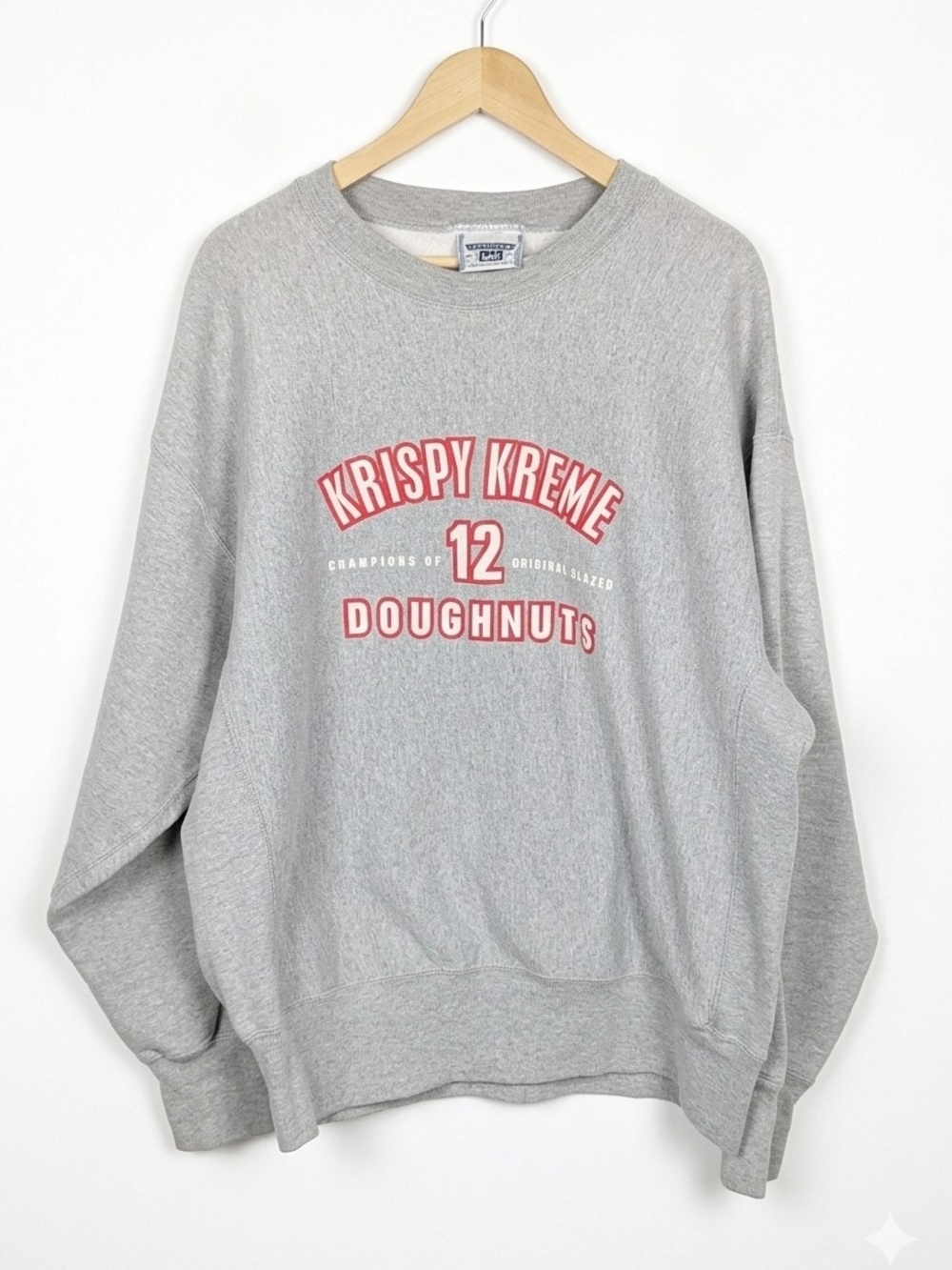Vintage Lee Krispy Kreme Sweatshirt Champions 12 Doughnuts Graphic Crewneck 90s